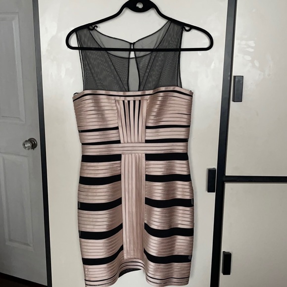 BCBG MAXAZRIA MESH BANDAGE DRESS - Picture 2 of 4